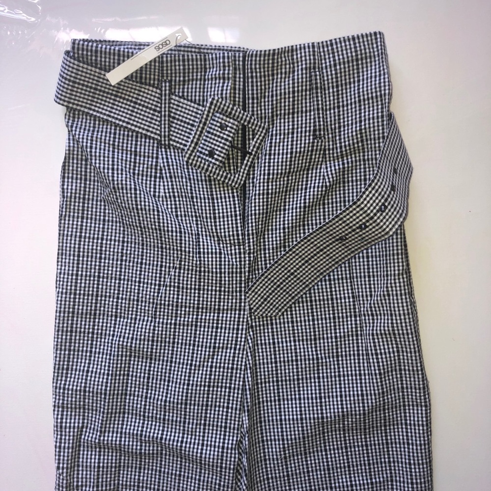Black and White Patterned Pants
